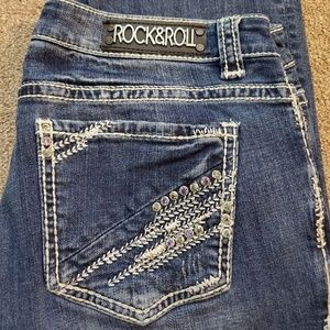 Rock & Roll Cowgirl Bling Riding Blue Jeans New